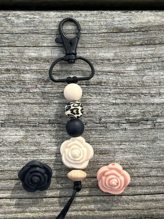 Silicone Beaded keychains